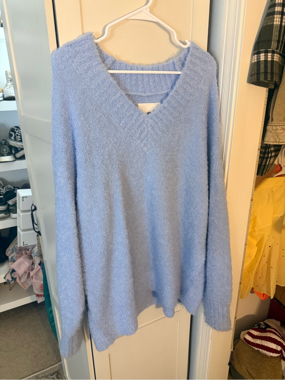 Soft V-Neck Plush Sweater